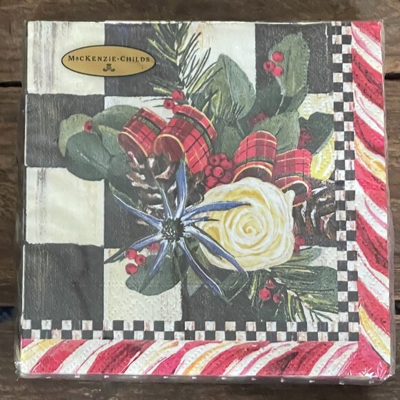 MacKenzie-Childs Hostess Gift Bundle – Courtly Check Cheese Spreader & Holiday N - Picture 5 of 13